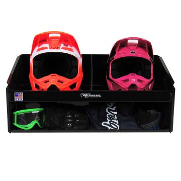 Pit Posse Helmet Bay Double Mount Black- Scratch and Dent