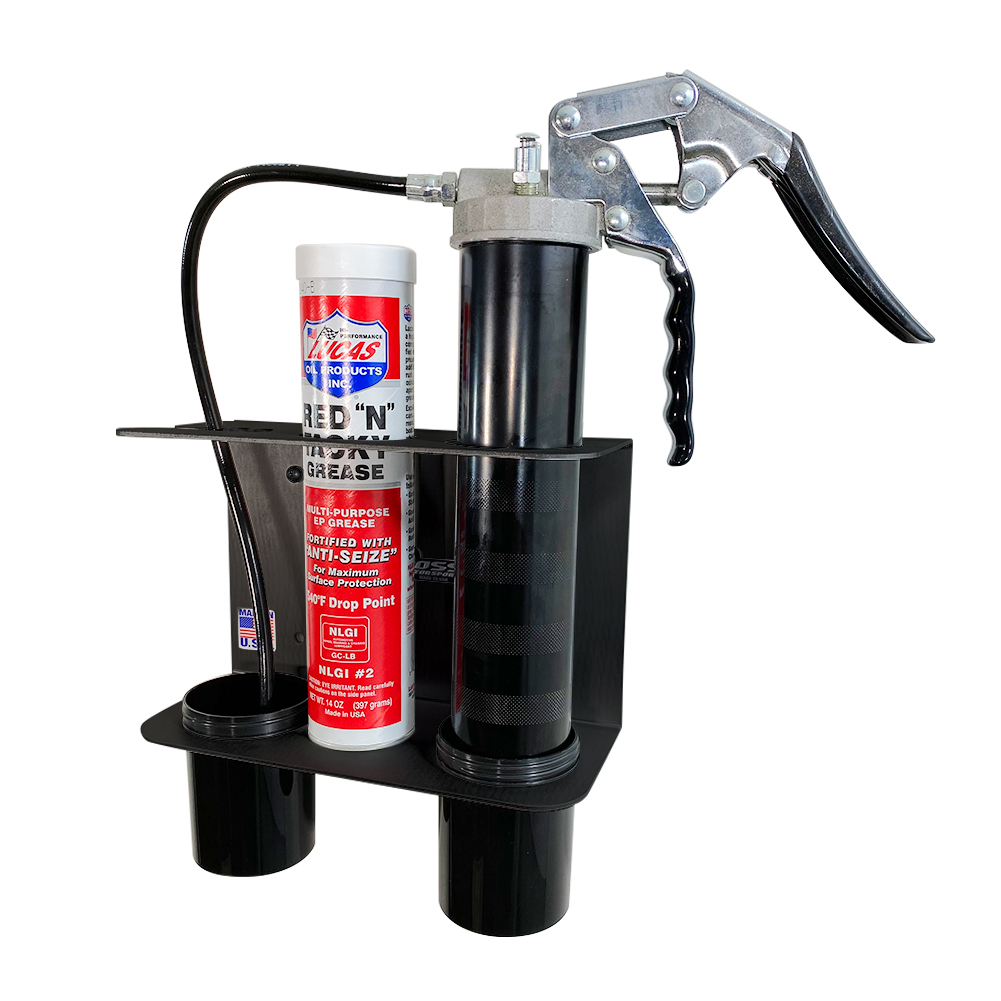 Pit Posse Grease Gun Caddie Black V2- Scratch and Dent